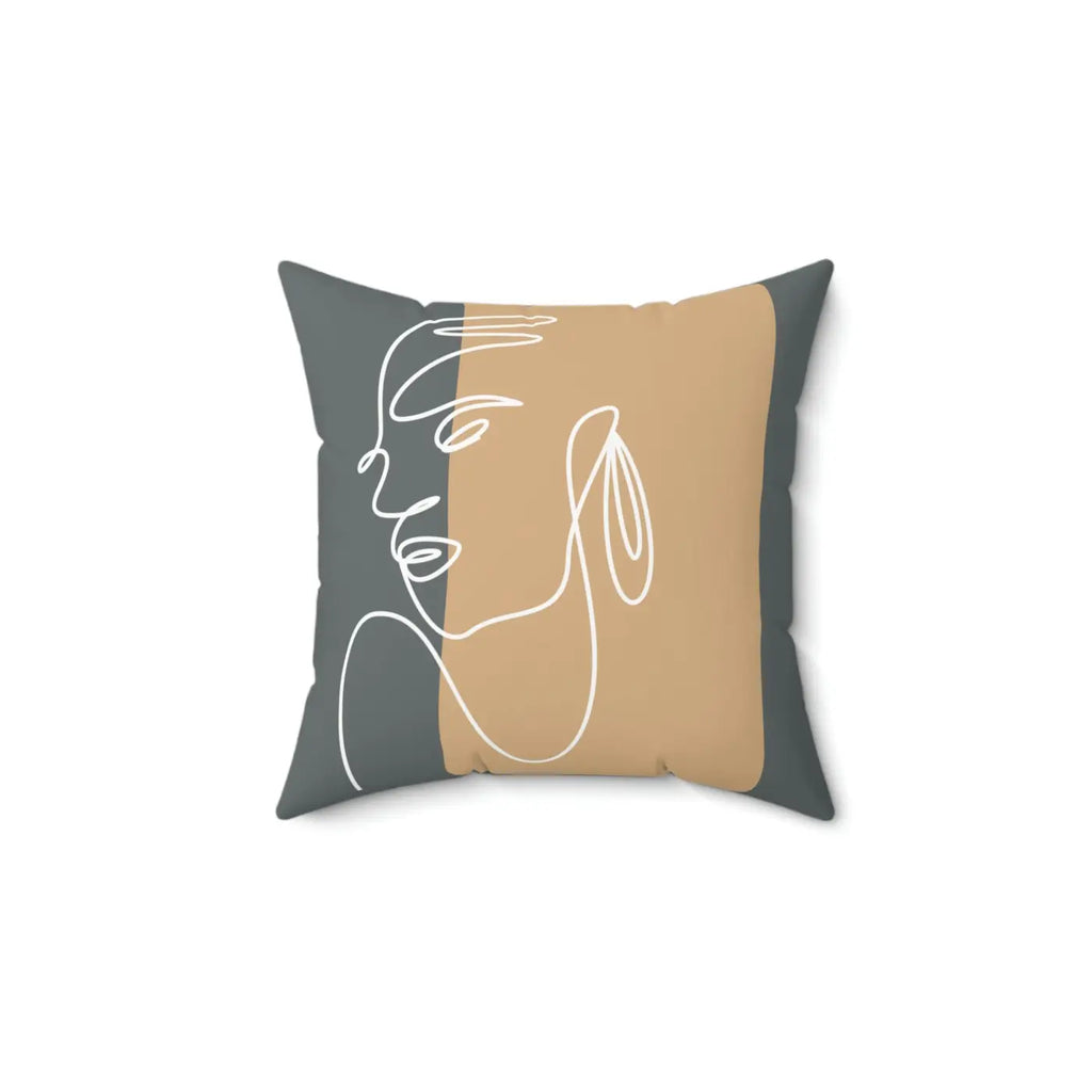 Spun Polyester Square Pillow - Modern Home Comfort - DipaliZ