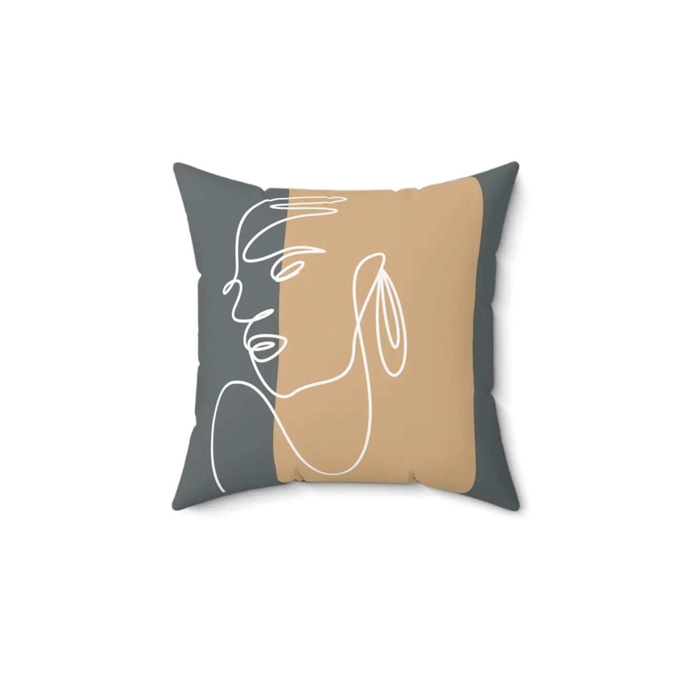 Spun Polyester Square Pillow - Modern Home Comfort - DipaliZ