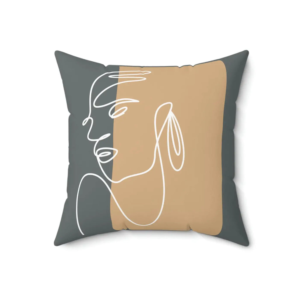 Spun Polyester Square Pillow - Modern Home Comfort - DipaliZ