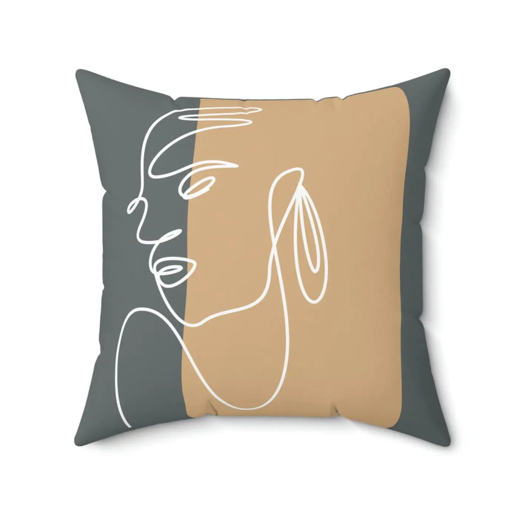 Spun Polyester Square Pillow - Modern Home Comfort - DipaliZ