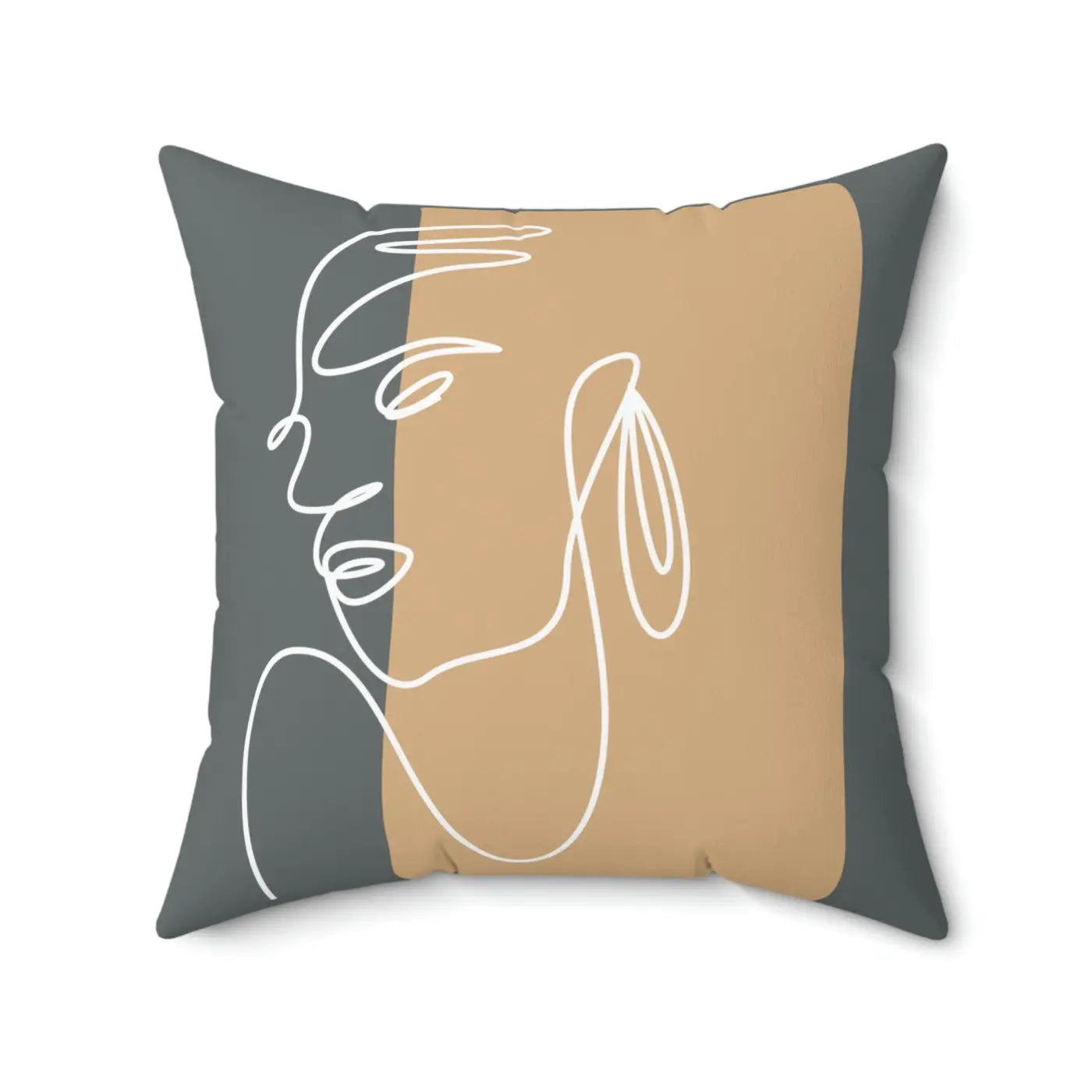 Spun Polyester Square Pillow - Modern Home Comfort - DipaliZ