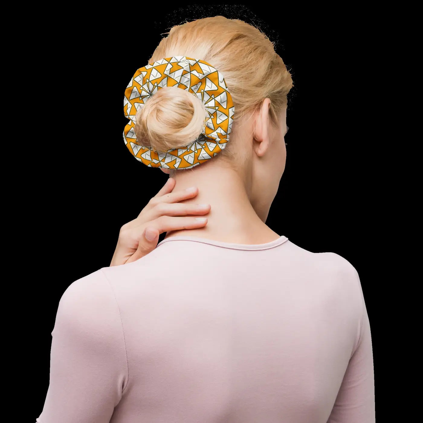 Yellow Abstract Art Ponytail Holders - Bold Hair Style - DipaliZ