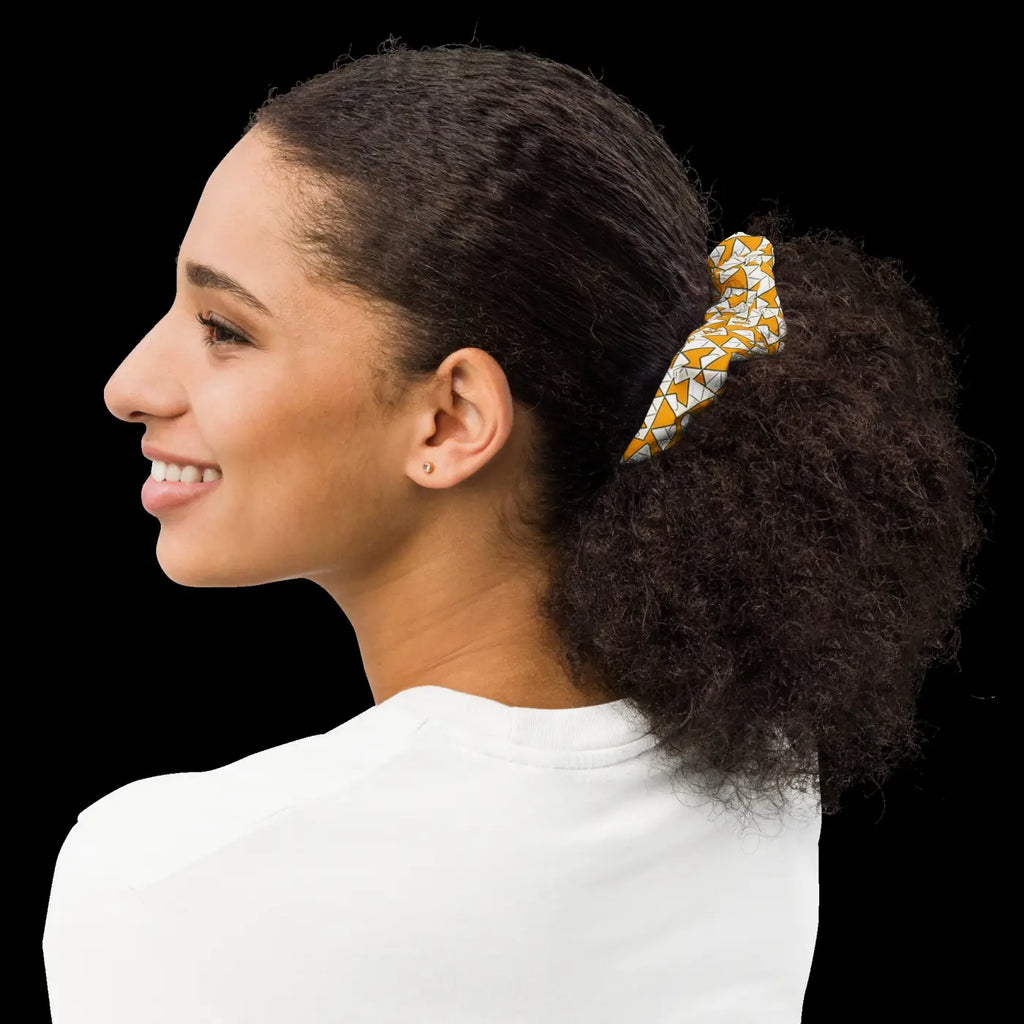 Yellow Abstract Art Ponytail Holders - Bold Hair Style - DipaliZ