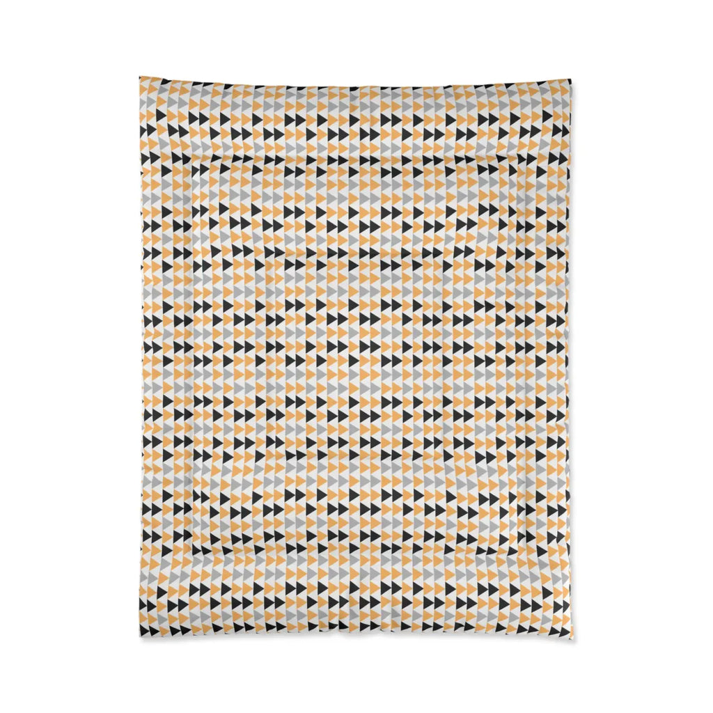 Black Triangles Comforter - Cozy Eco-Friendly Gifts - DipaliZ