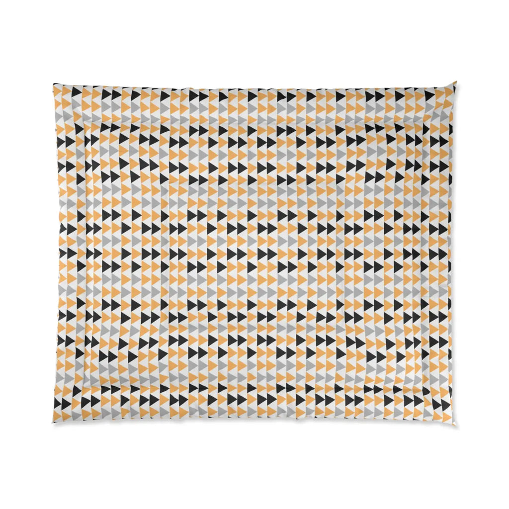 Black Triangles Comforter - Cozy Eco-Friendly Gifts - DipaliZ