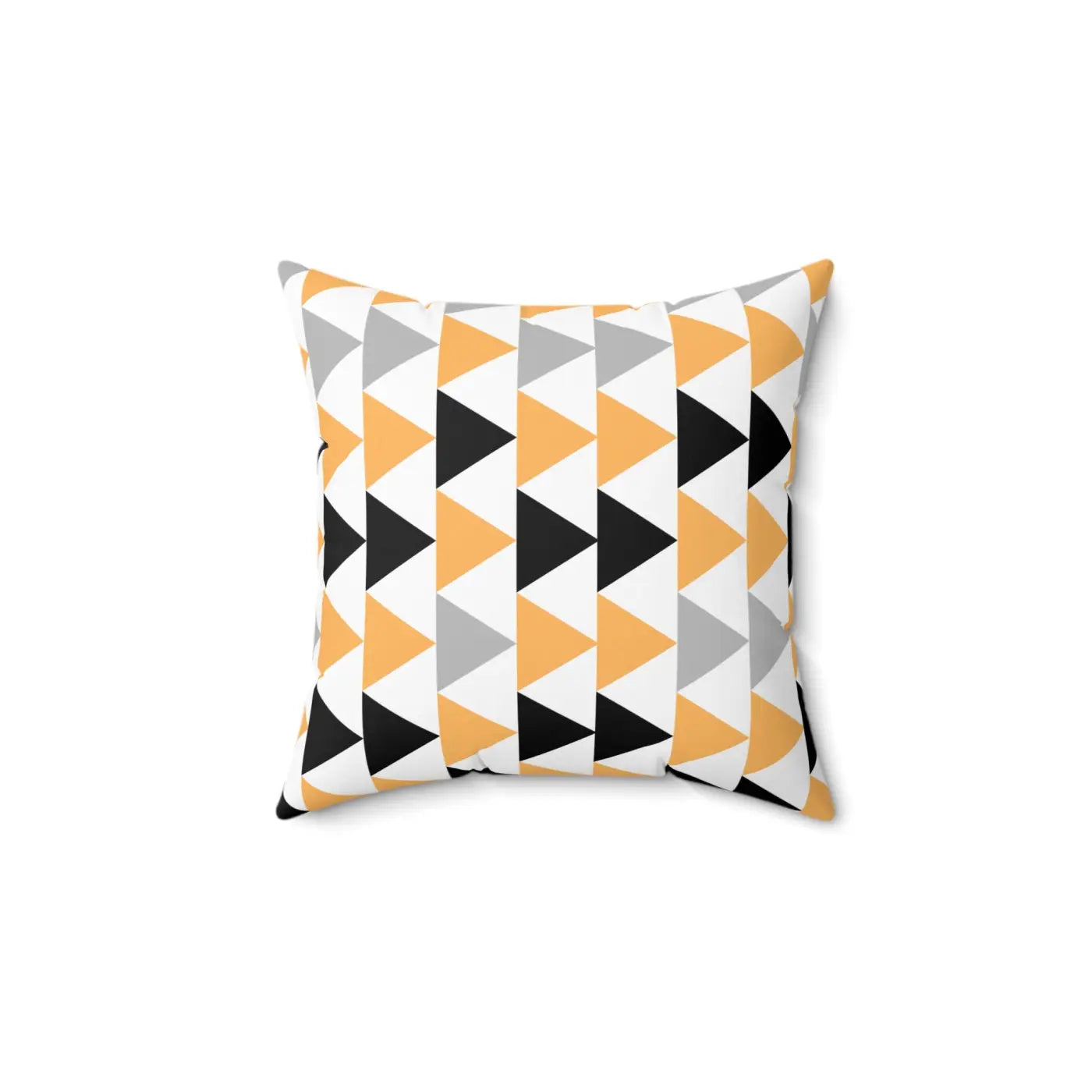 Bold Grey Black Polyester Square Pillow - Spun Comfort - DipaliZ