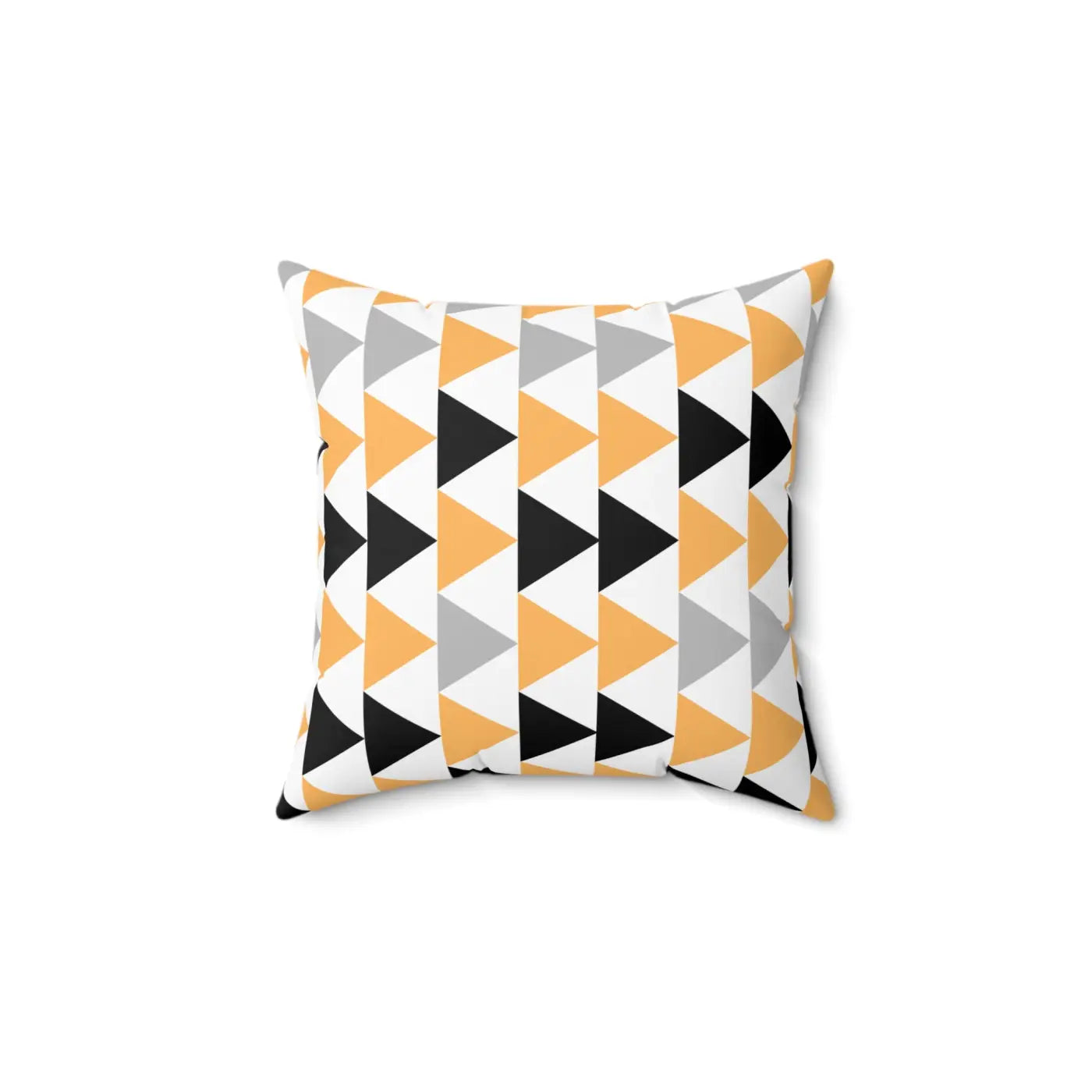 Bold Grey Black Polyester Square Pillow - Spun Comfort - DipaliZ