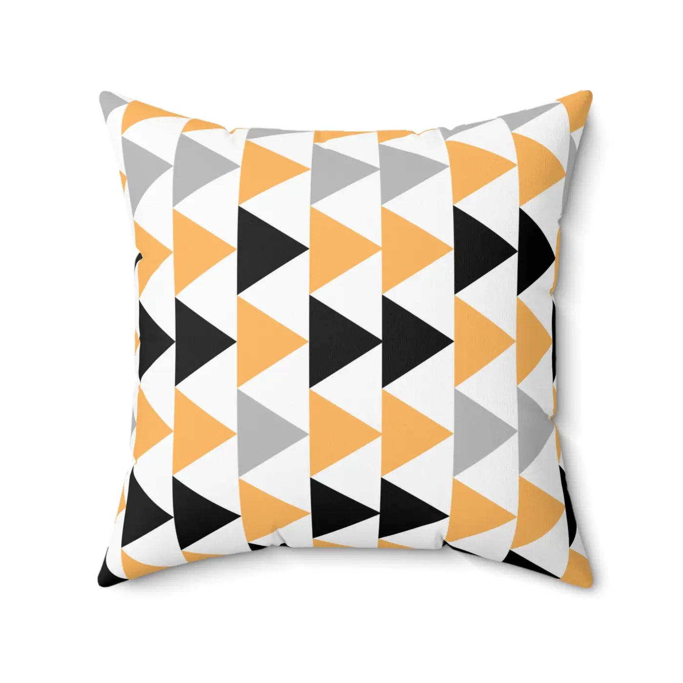 Bold Grey Black Polyester Square Pillow - Spun Comfort - DipaliZ