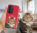 Pet Phone Case with Custom Photo Personalized Dog Cat Name Portrait Illustration Case Pet Loss Sympathy Gift