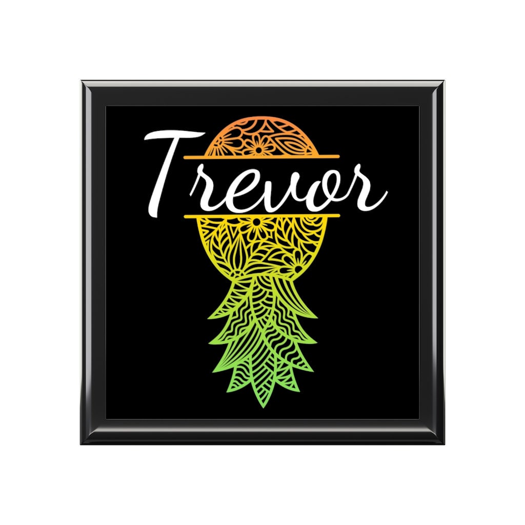 Upside Down Pineapple Personalized  Accessory Box