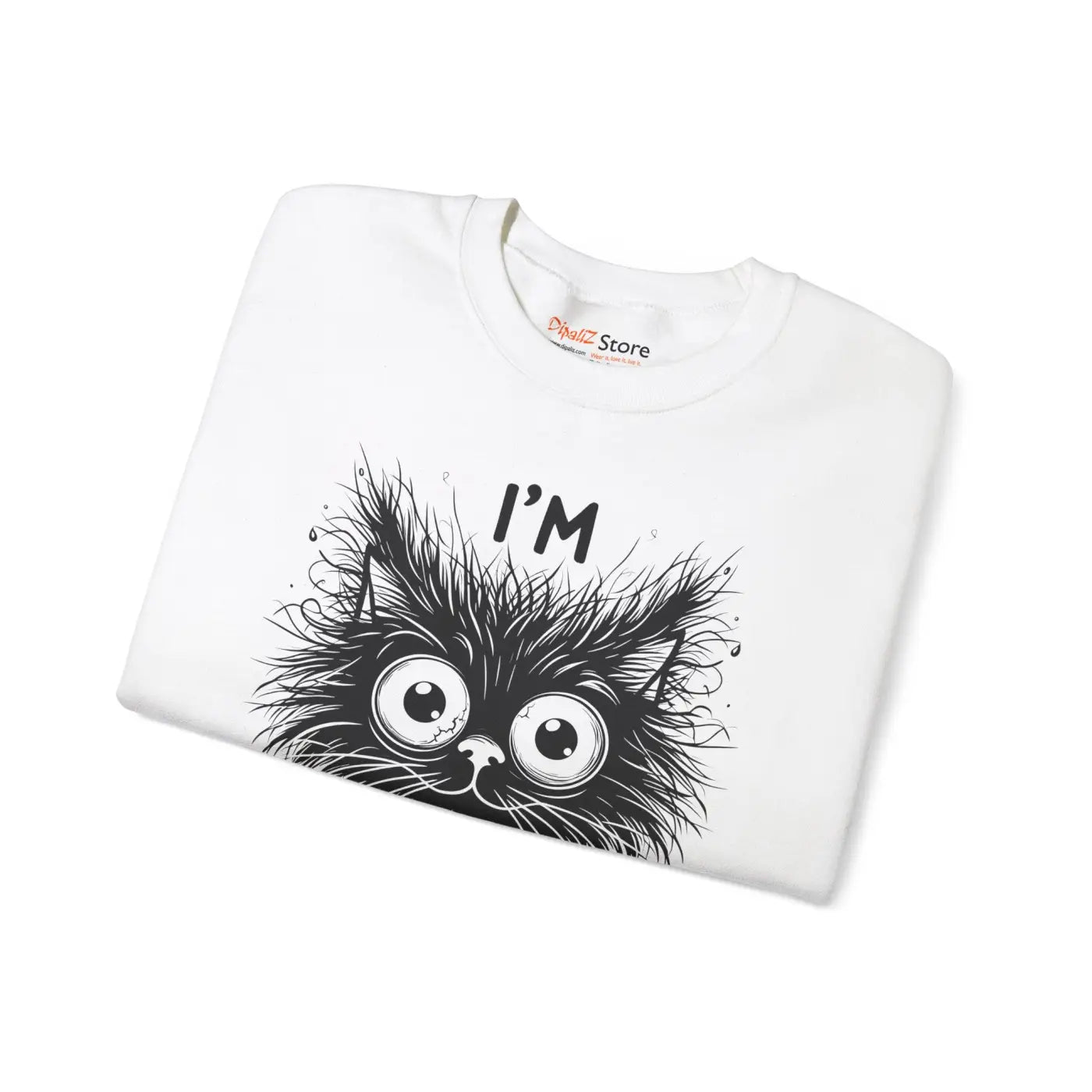 Funny Cat Unisex Heavy Sweatshirt - Cozy Comfort - DipaliZ