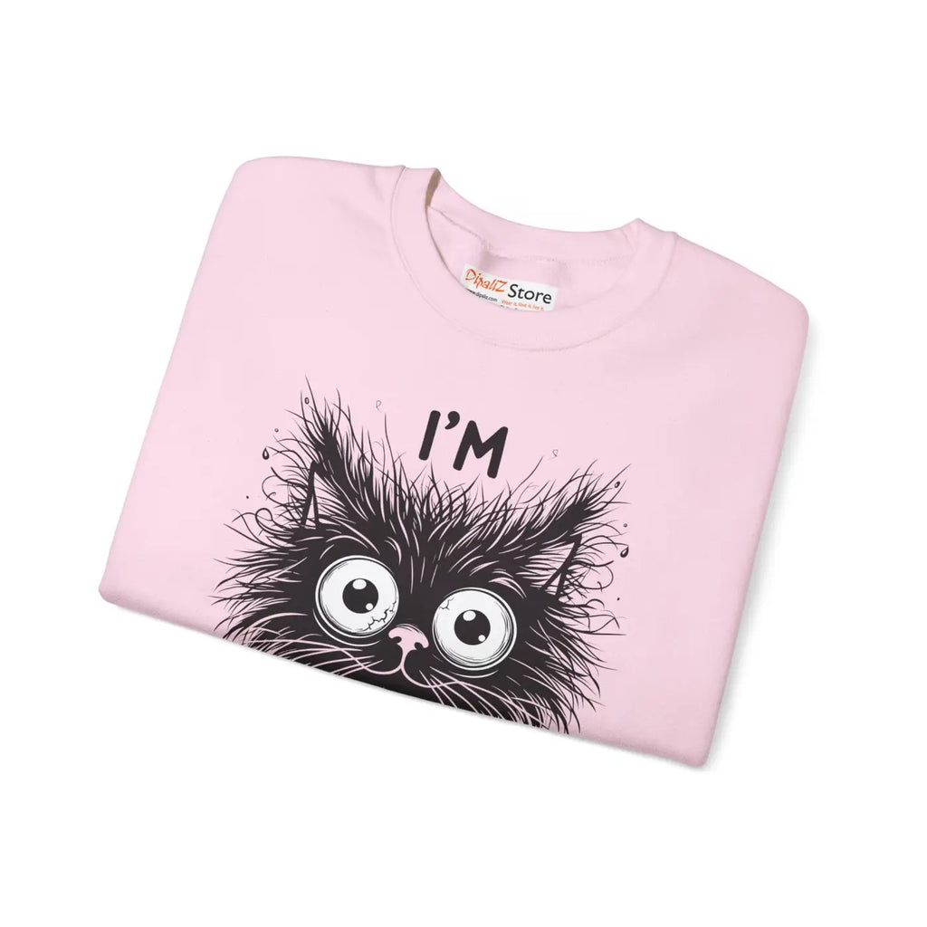 Funny Cat Unisex Heavy Sweatshirt - Cozy Comfort - DipaliZ