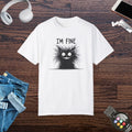 Fine Funny Cat Unisex Garment-Dyed T-Shirt - DipaliZ
