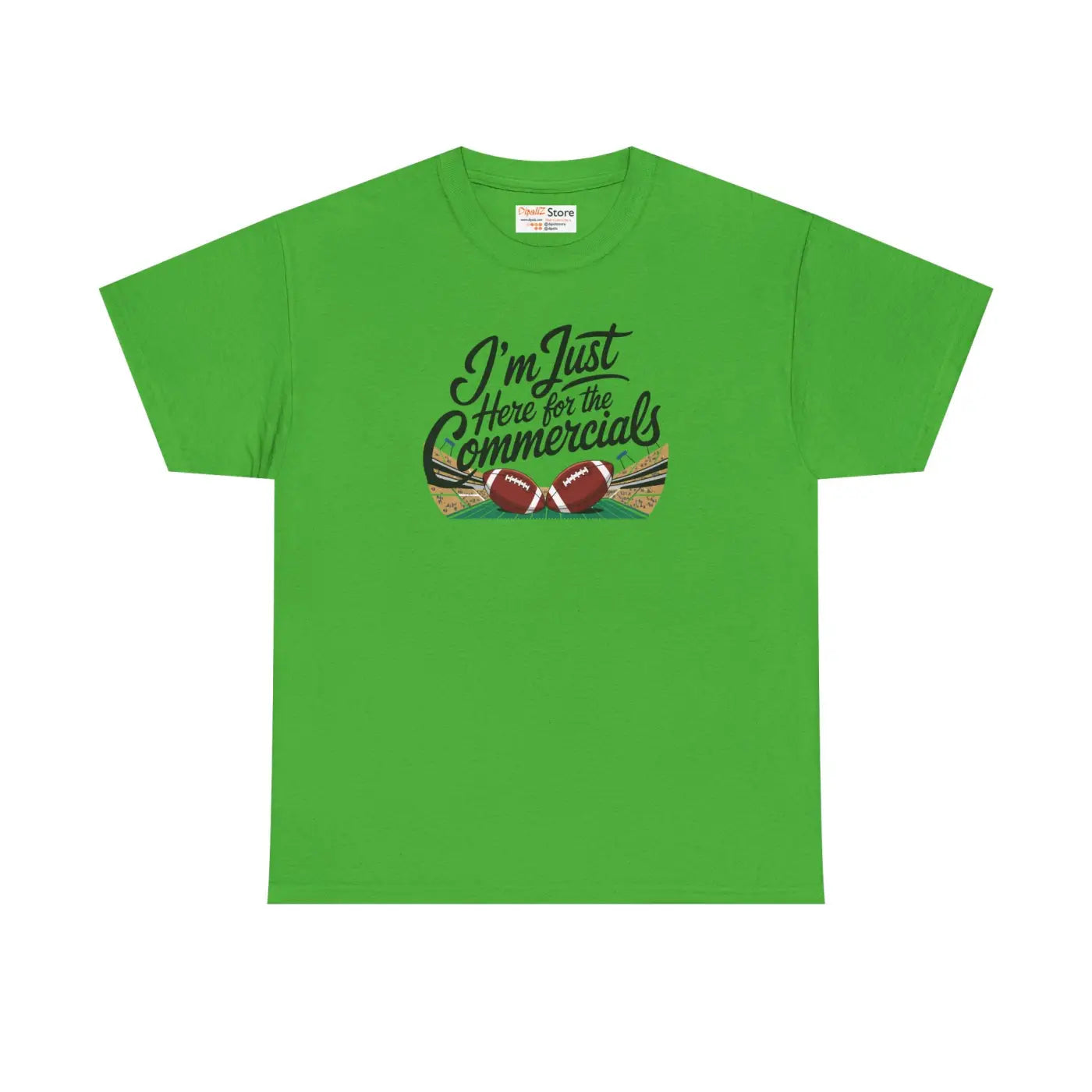 Super Football Heavy Cotton Tee - Game Day Party Shirt - DipaliZ
