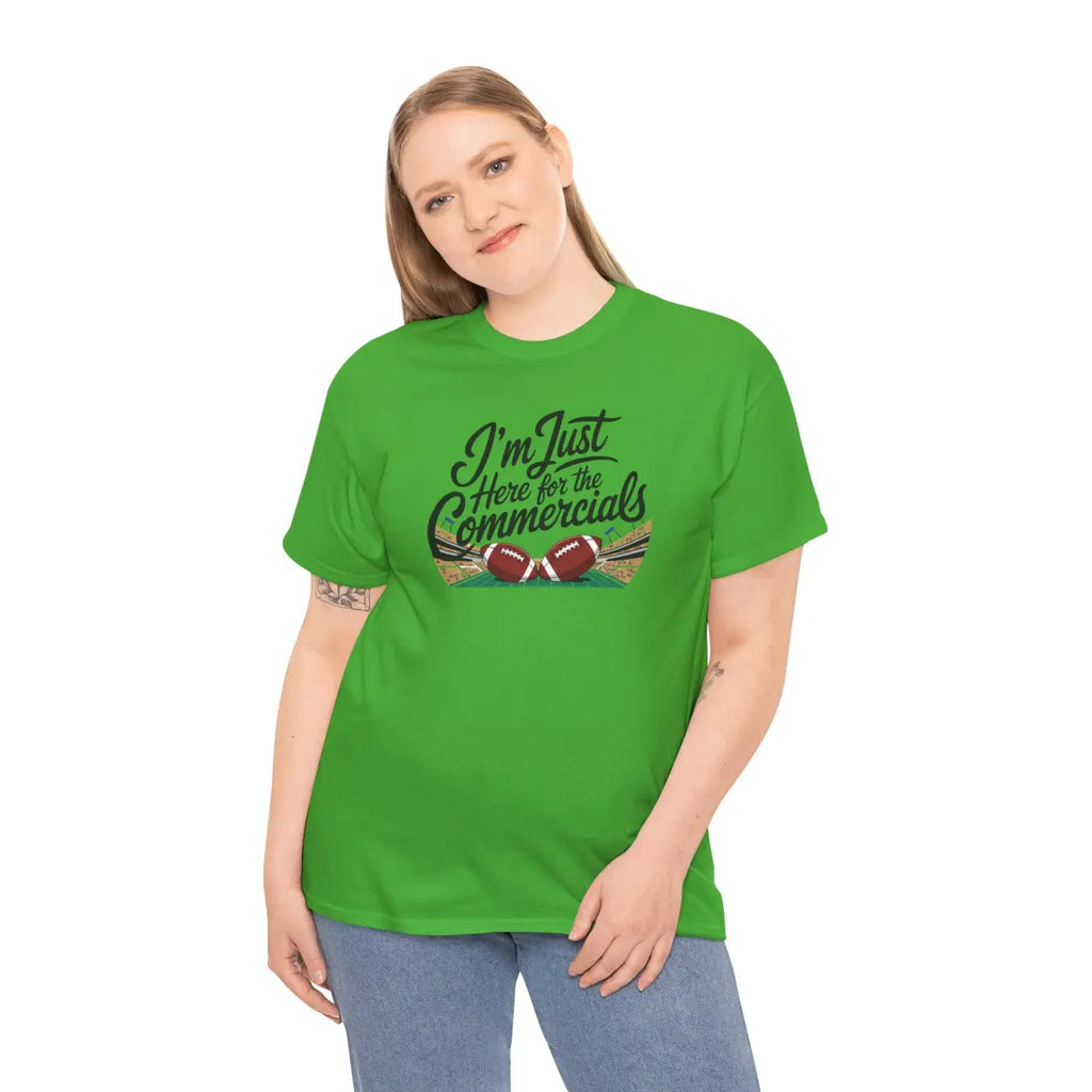 Super Football Heavy Cotton Tee - Game Day Party Shirt - DipaliZ