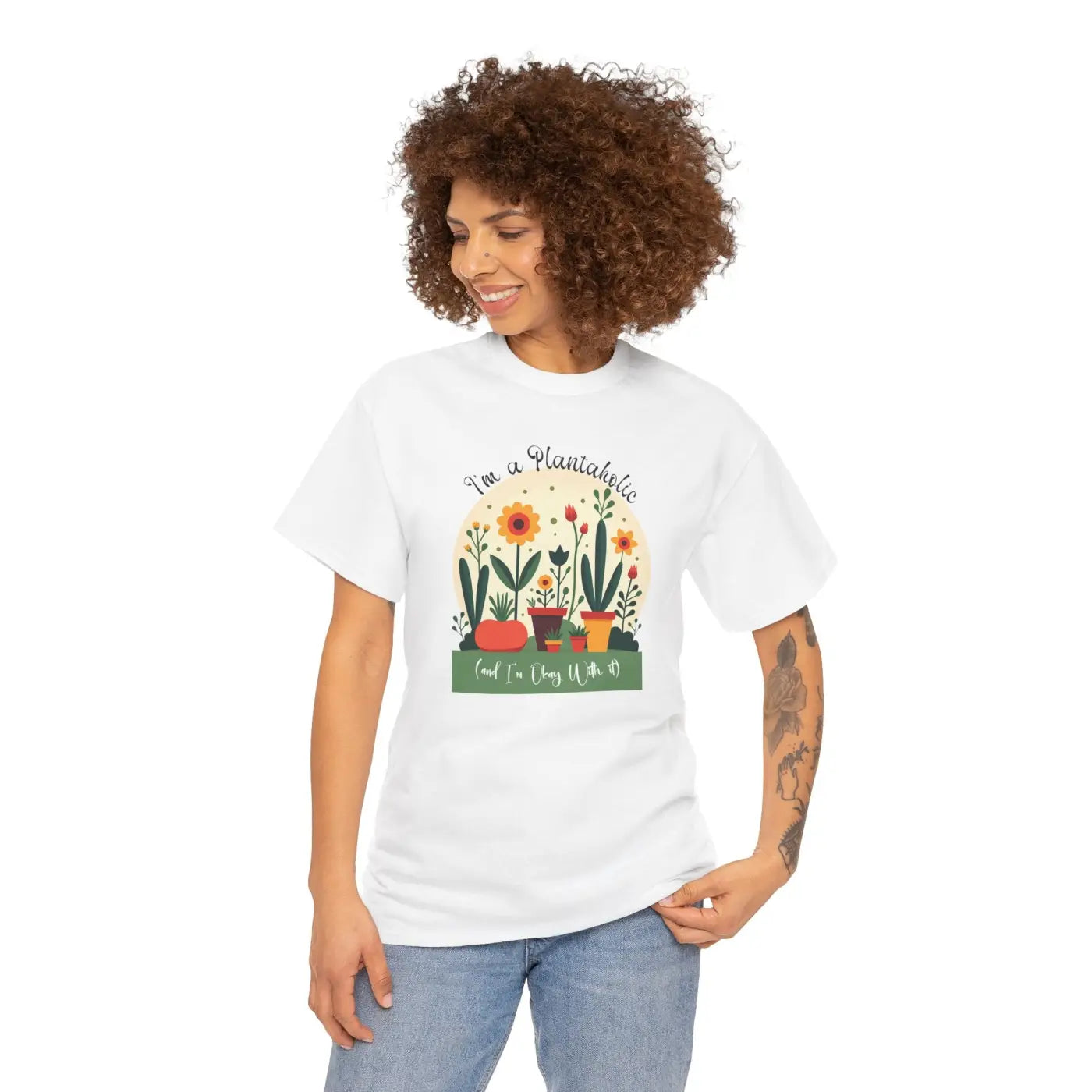 Plant Passion Heavy Cotton Tee - Unisex Green Lover - DipaliZ