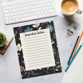 Ruled Floral Notepad - Creative Expression Canvas - DipaliZ