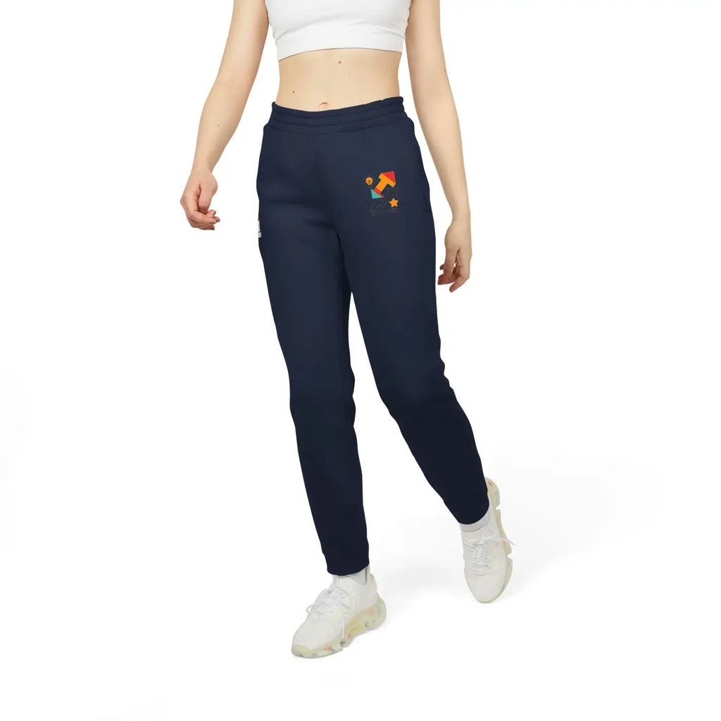 Unisex Fleece Joggers - Cozy Dark Grey Heather - DipaliZ