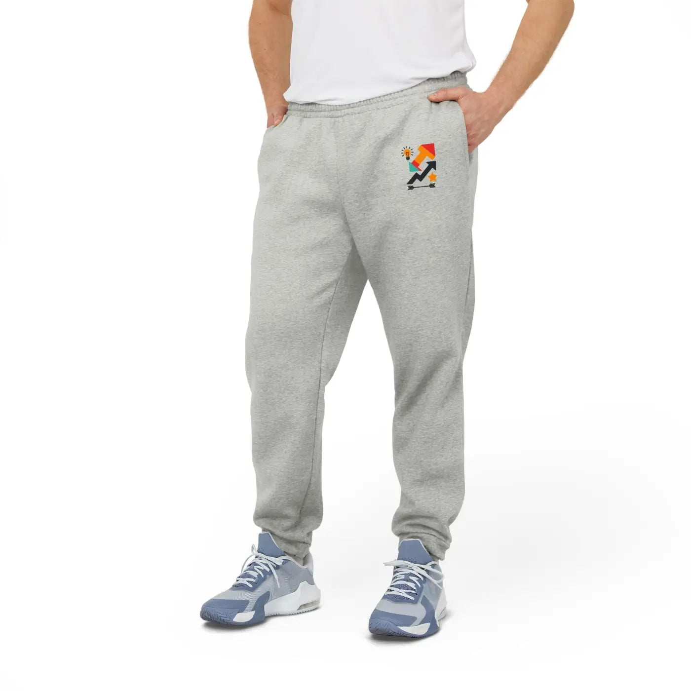 Unisex Fleece Joggers - Cozy Dark Grey Heather - DipaliZ