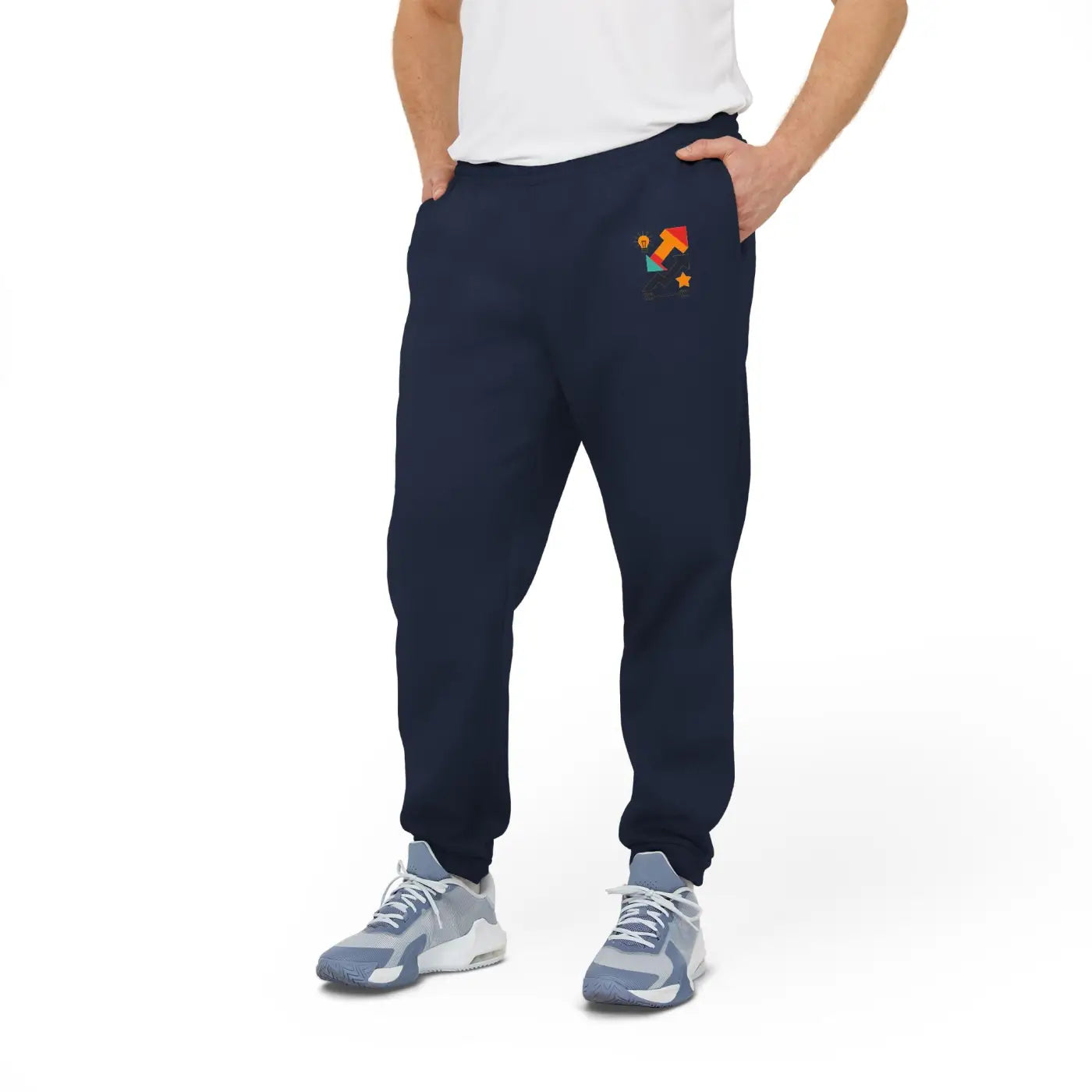 Unisex Fleece Joggers - Cozy Dark Grey Heather - DipaliZ