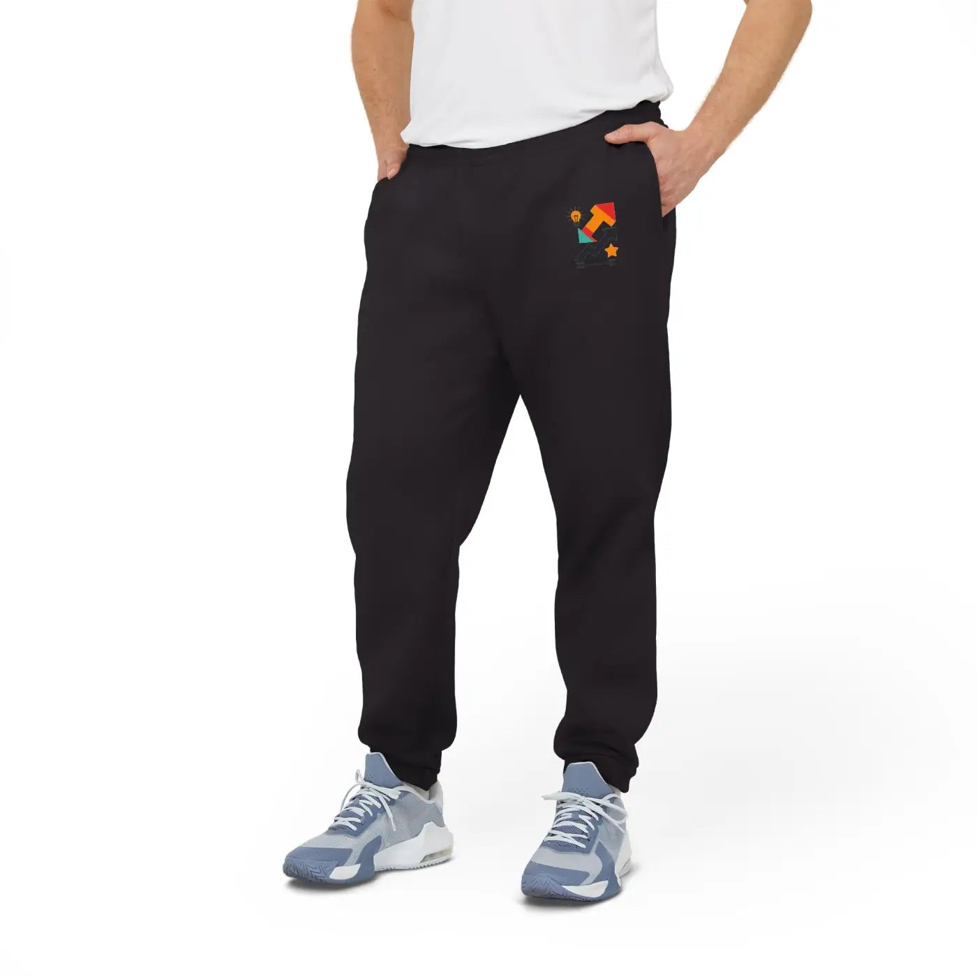 Unisex Fleece Joggers - Cozy Dark Grey Heather - DipaliZ