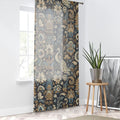 Peacocks Window Curtains - Intricate Flowers and Regal Motifs - DipaliZ