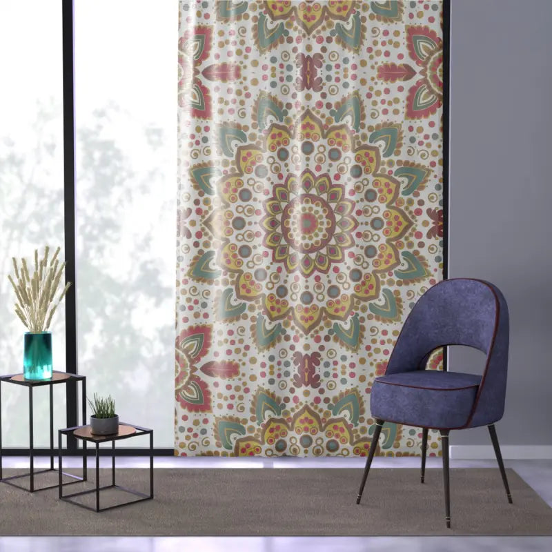 Elegant Curtains - Mandala Geometric Design for Cozy Comfort - DipaliZ