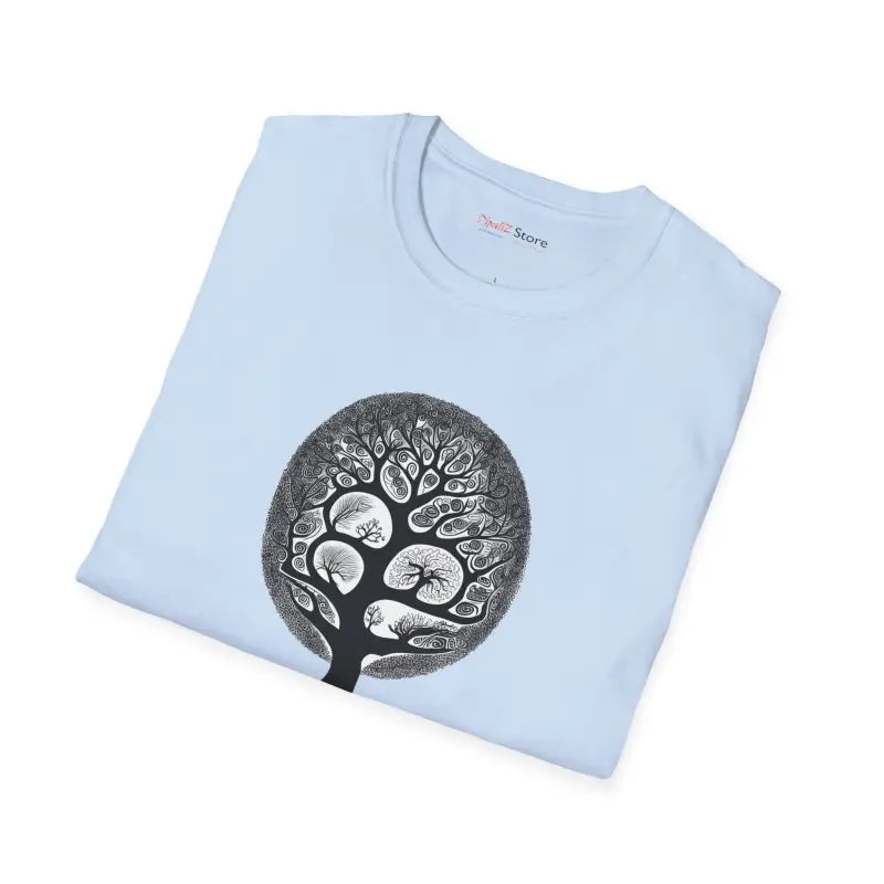 Intricate Tree Cotton Softstyle T Shirt - Ultimate Comfort - DipaliZ