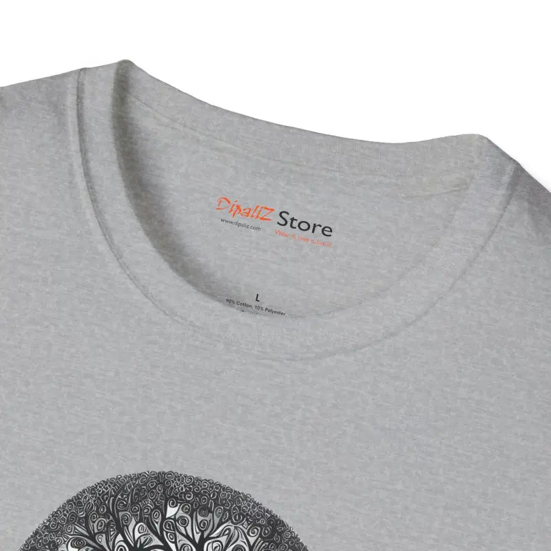 Intricate Tree Cotton Softstyle T Shirt - Ultimate Comfort - DipaliZ