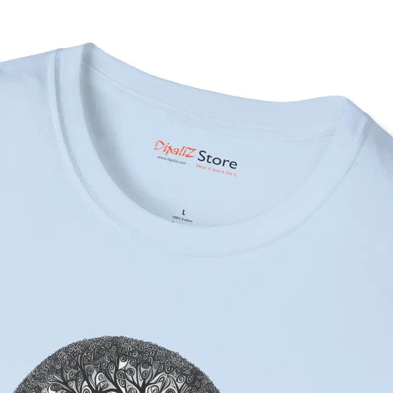 Intricate Tree Cotton Softstyle T Shirt - Ultimate Comfort - DipaliZ