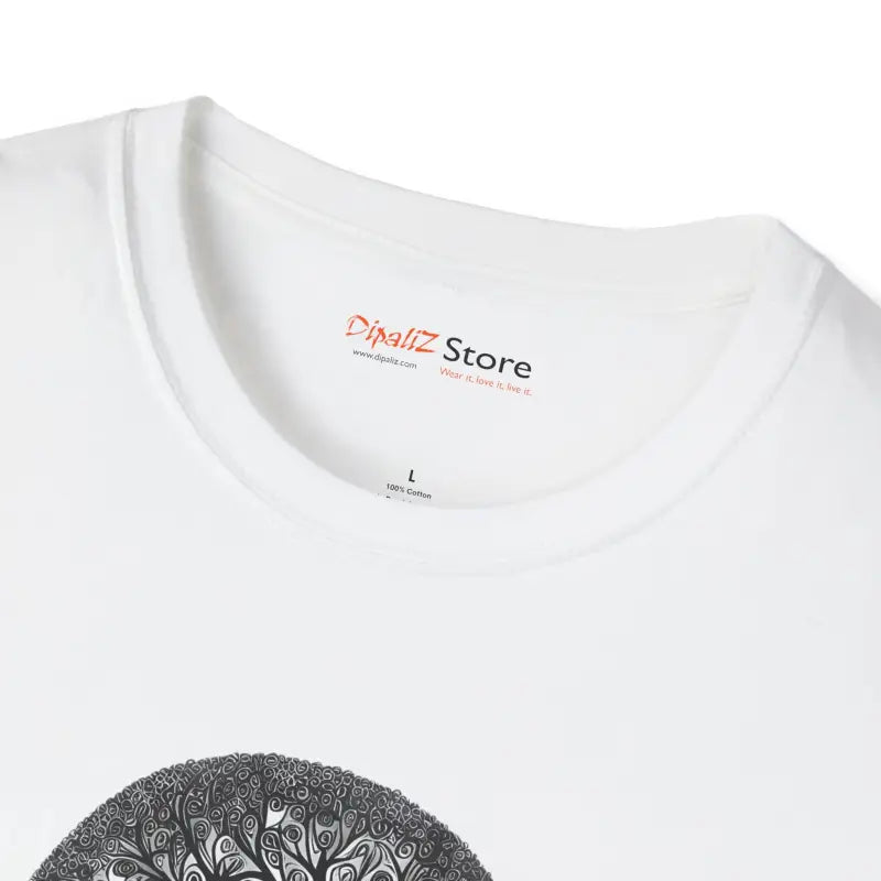 Intricate Tree Cotton Softstyle T Shirt - Ultimate Comfort - DipaliZ