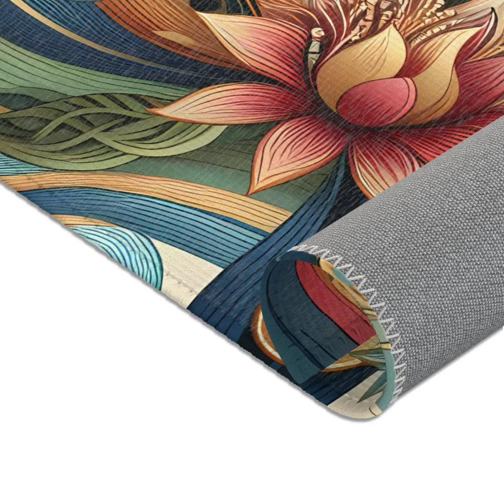 Intricately Designed Vibrant Flowers Area Rugs - Home Decor - DipaliZ