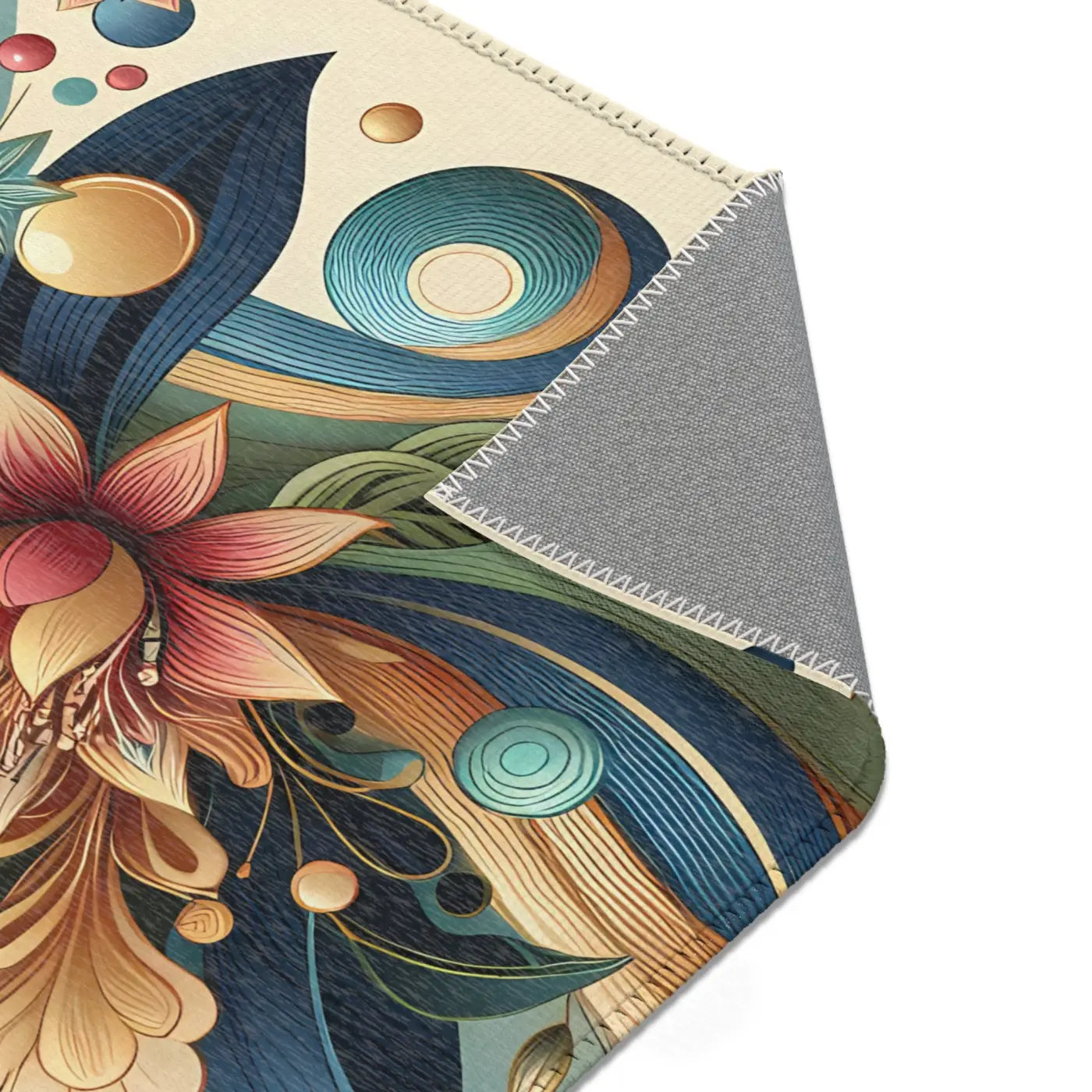 Intricately Designed Vibrant Flowers Area Rugs - Home Decor - DipaliZ