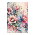 Floral Area Rug - Watercolor Polyester Chenille - DipaliZ