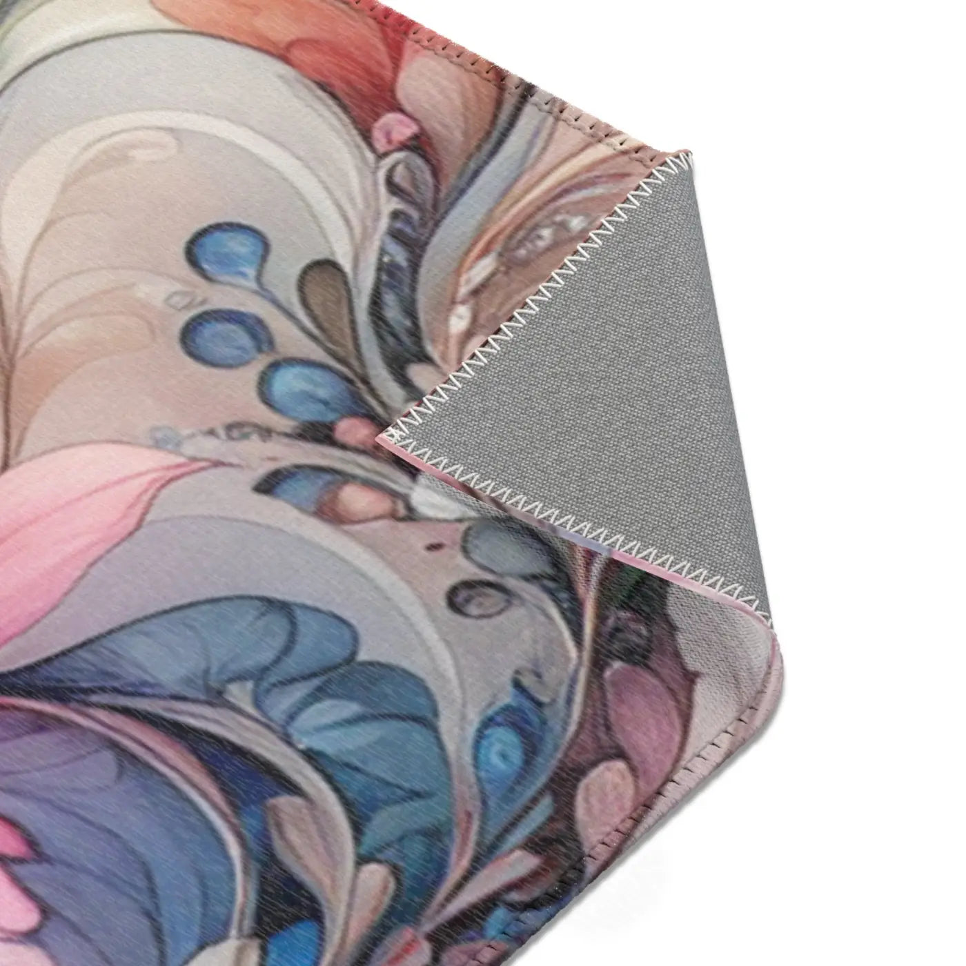 Floral Area Rug - Watercolor Polyester Chenille - DipaliZ