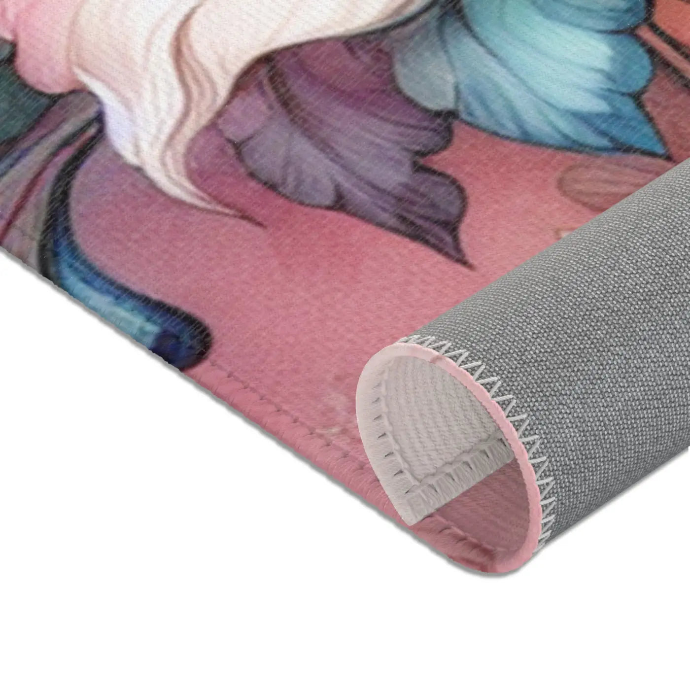 Floral Area Rug - Watercolor Polyester Chenille - DipaliZ