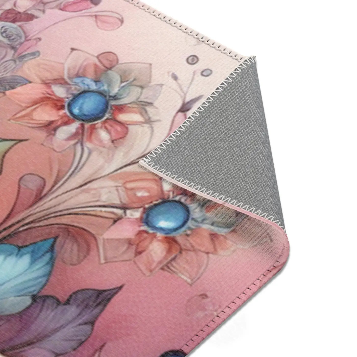 Floral Area Rug - Watercolor Polyester Chenille - DipaliZ