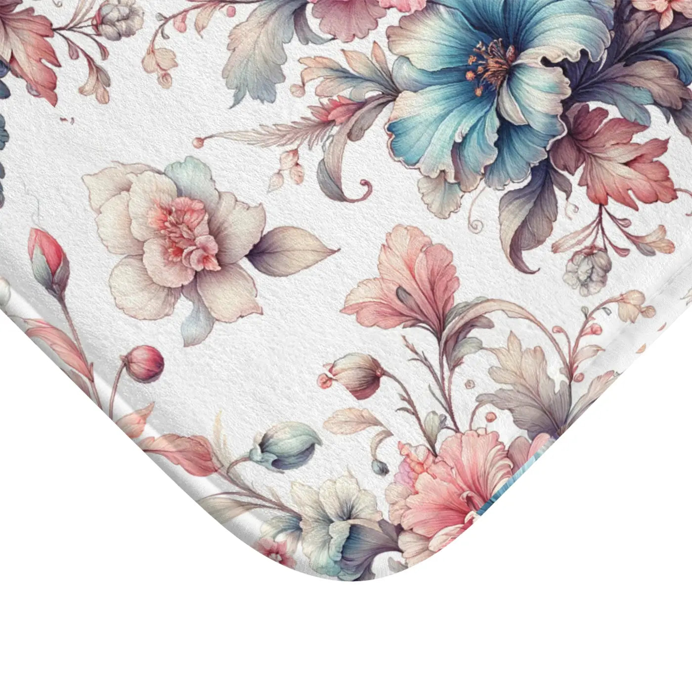Floral Bath Mat - Soft Microfiber Bathroom Rug - DipaliZ