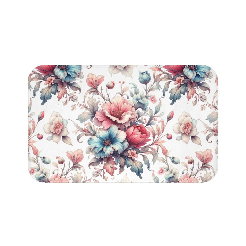 Floral Bath Mat - Soft Microfiber Bathroom Rug - DipaliZ