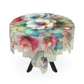 Watercolor Flowers Polyester Tablecloth - Artful Dining - DipaliZ