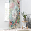 Intricately Designed Watercolor Flowers Curtains - DipaliZ