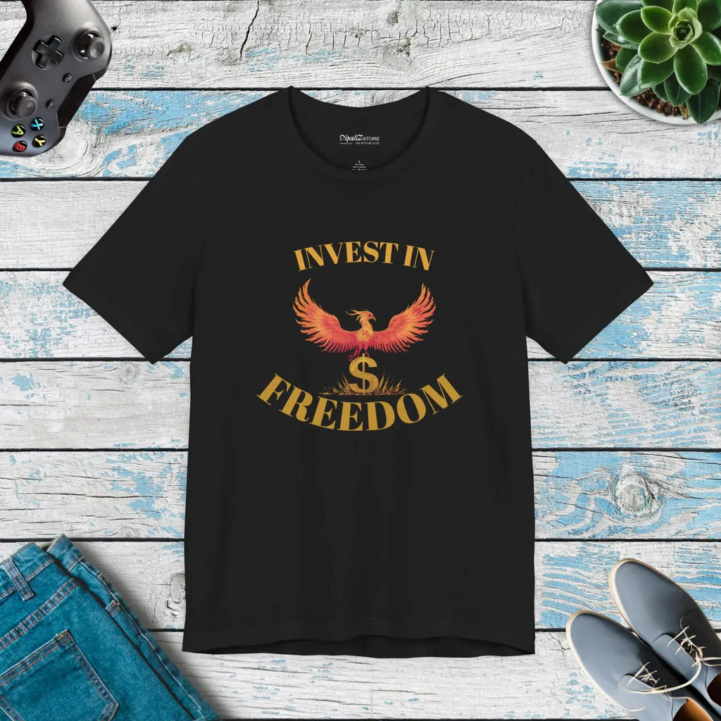 Invest In Freedom Cryptocurrency Short Sleeve Tee - DipaliZ