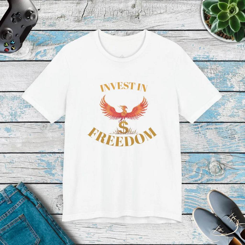 Invest In Freedom Cryptocurrency Short Sleeve Tee - DipaliZ