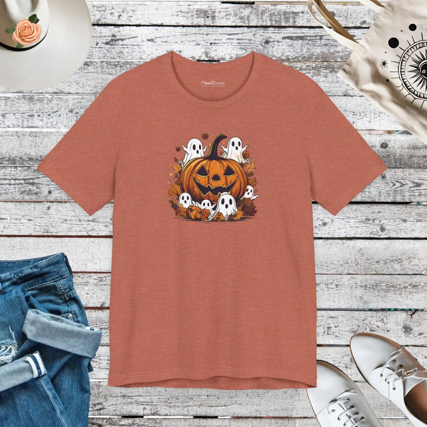 Halloween Unisex Jersey Short Sleeve Tee - Jack O Lantern - DipaliZ