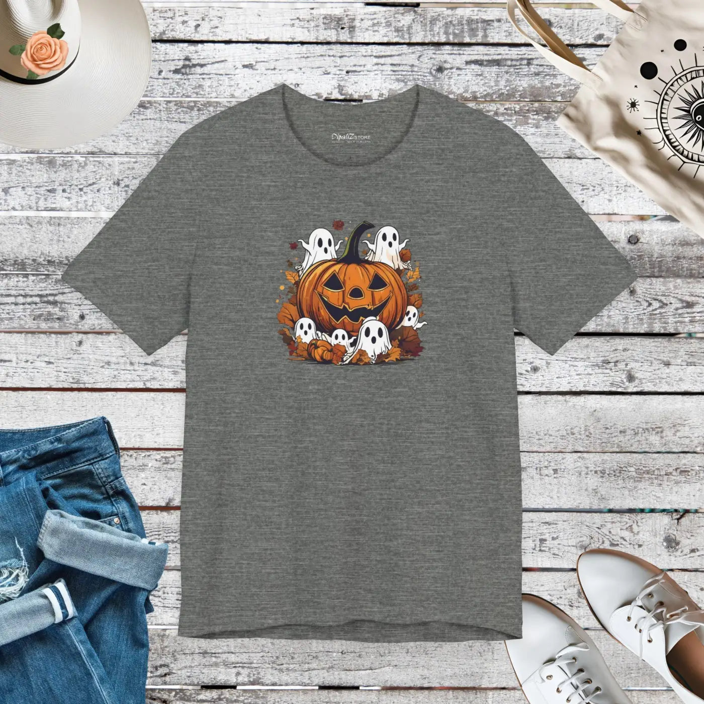 Halloween Unisex Jersey Short Sleeve Tee - Jack O Lantern - DipaliZ