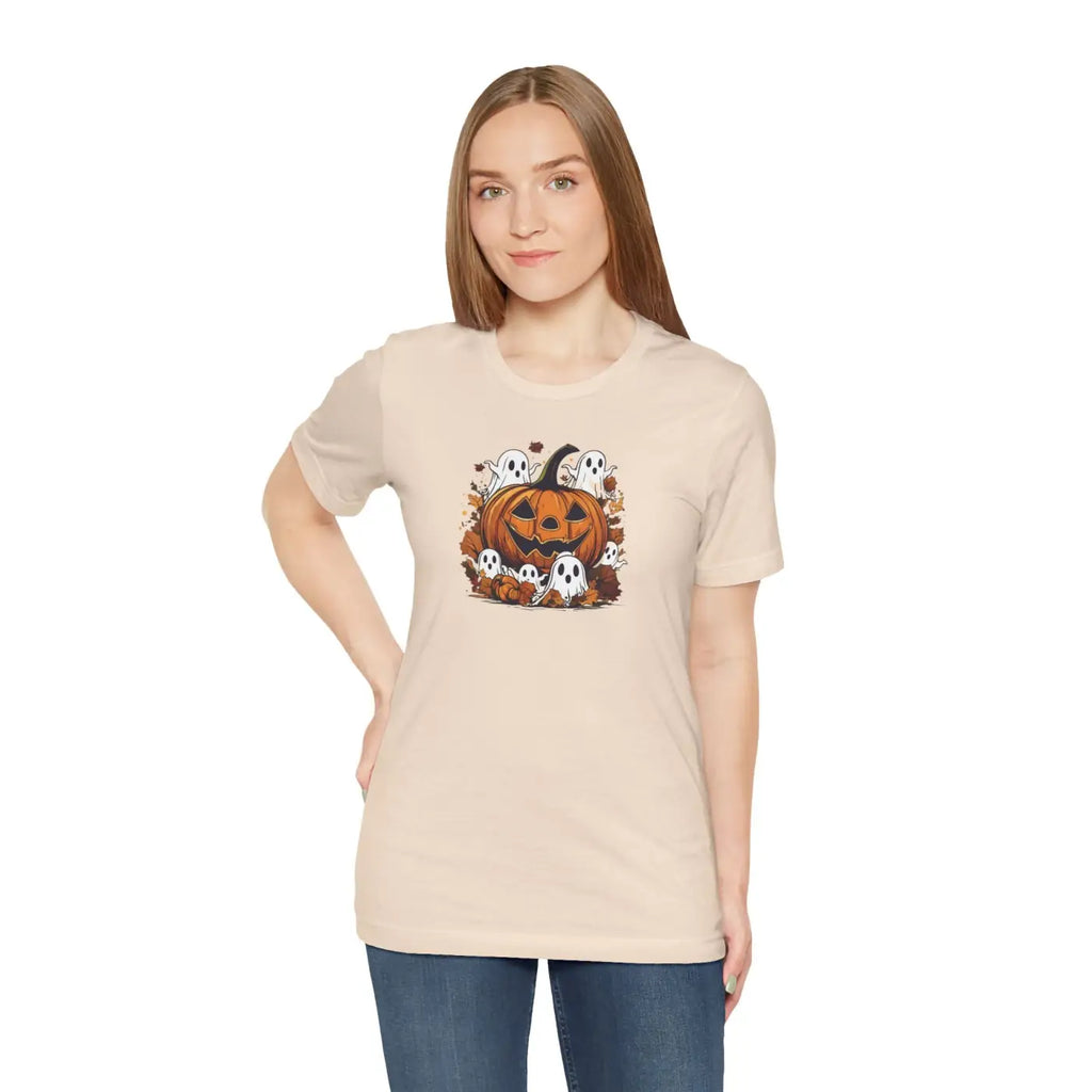 Halloween Unisex Jersey Short Sleeve Tee - Jack O Lantern - DipaliZ