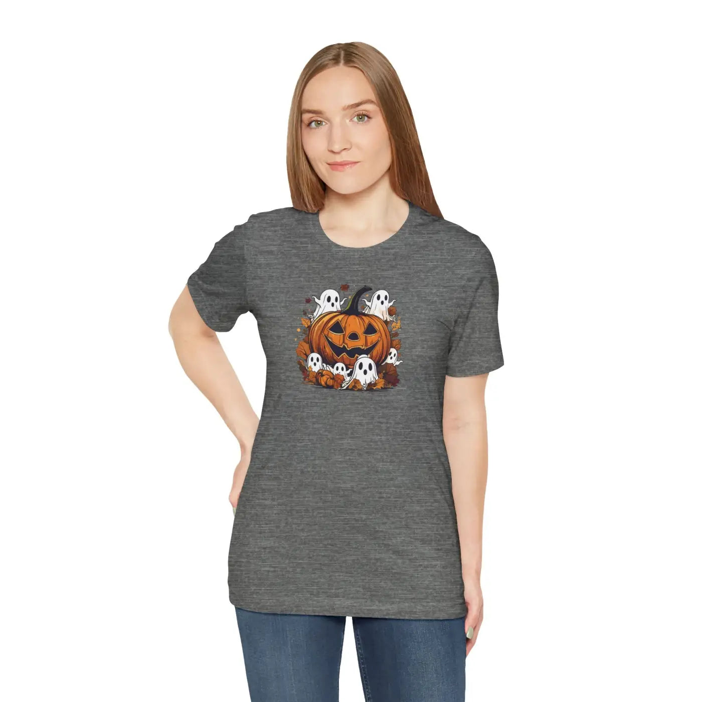 Halloween Unisex Jersey Short Sleeve Tee - Jack O Lantern - DipaliZ
