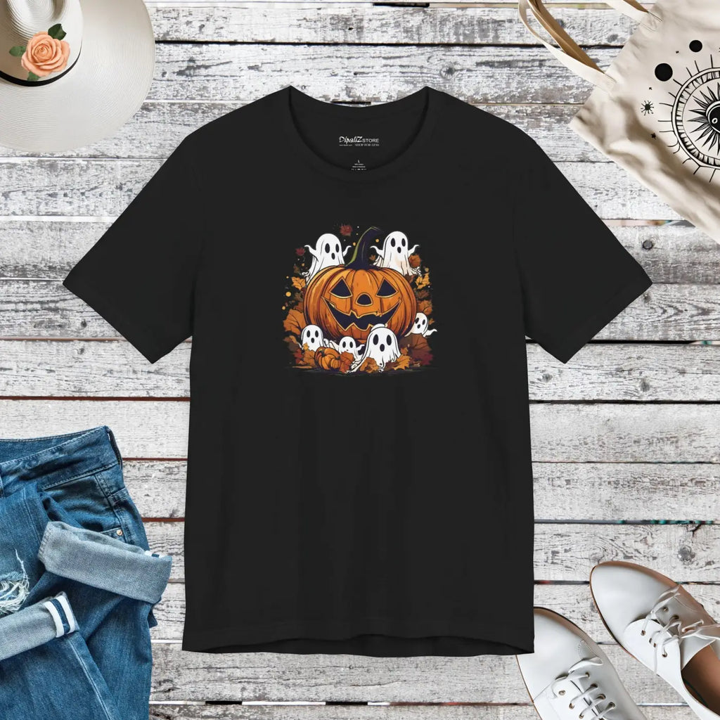 Halloween Unisex Jersey Short Sleeve Tee - Jack O Lantern - DipaliZ