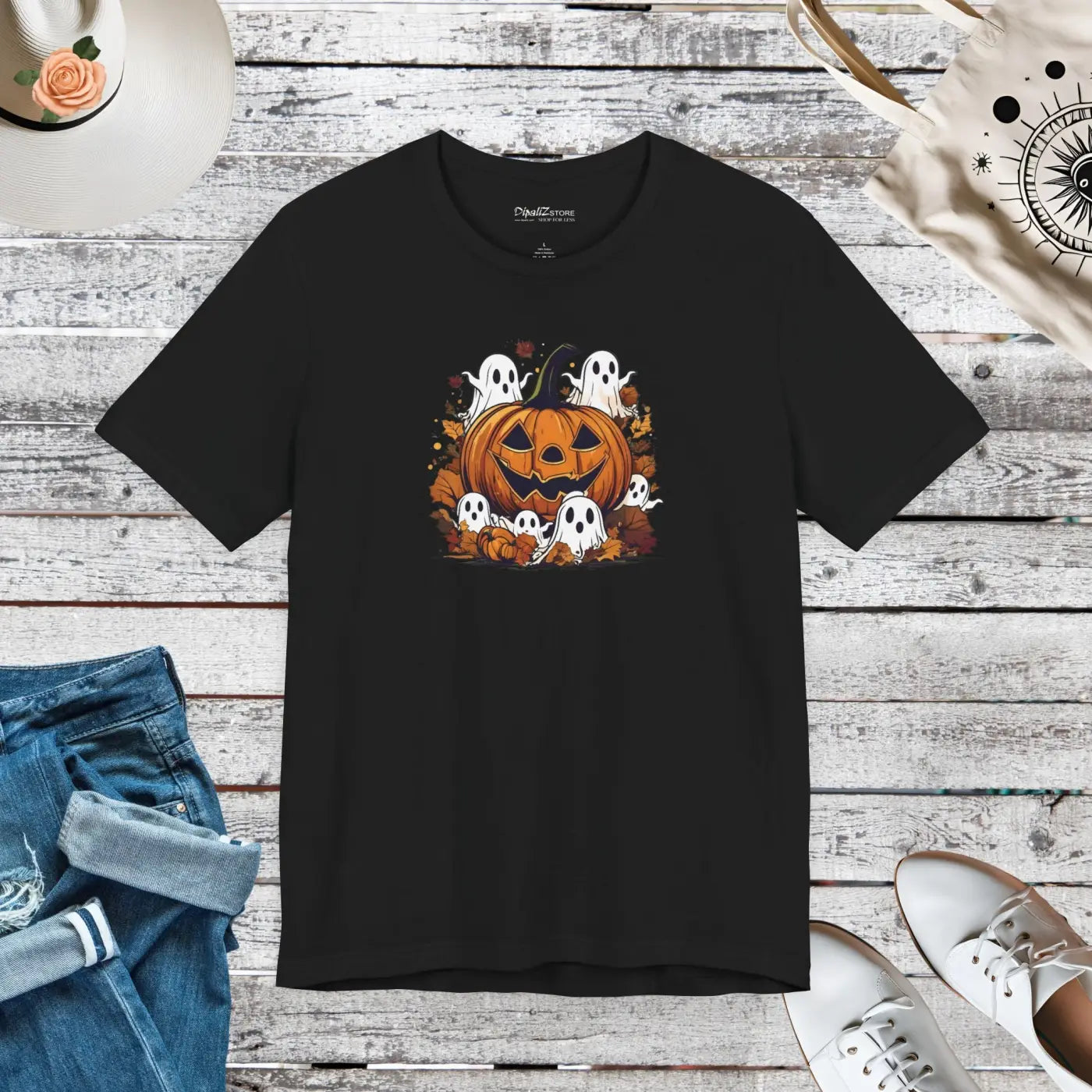 Halloween Unisex Jersey Short Sleeve Tee - Jack O Lantern - DipaliZ