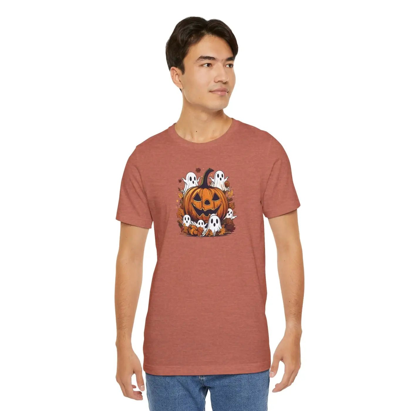 Halloween Unisex Jersey Short Sleeve Tee - Jack O Lantern - DipaliZ